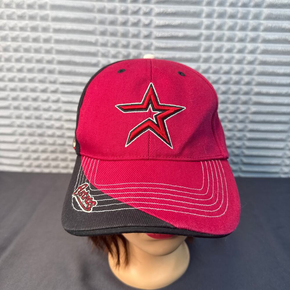 Vintage Houston Astros Red Black Baseball Cap Embroidered Star Logo